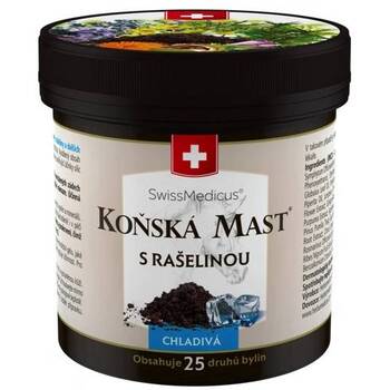 Koňská mast s rašelinou chladivá v plastové dóze 250 ml